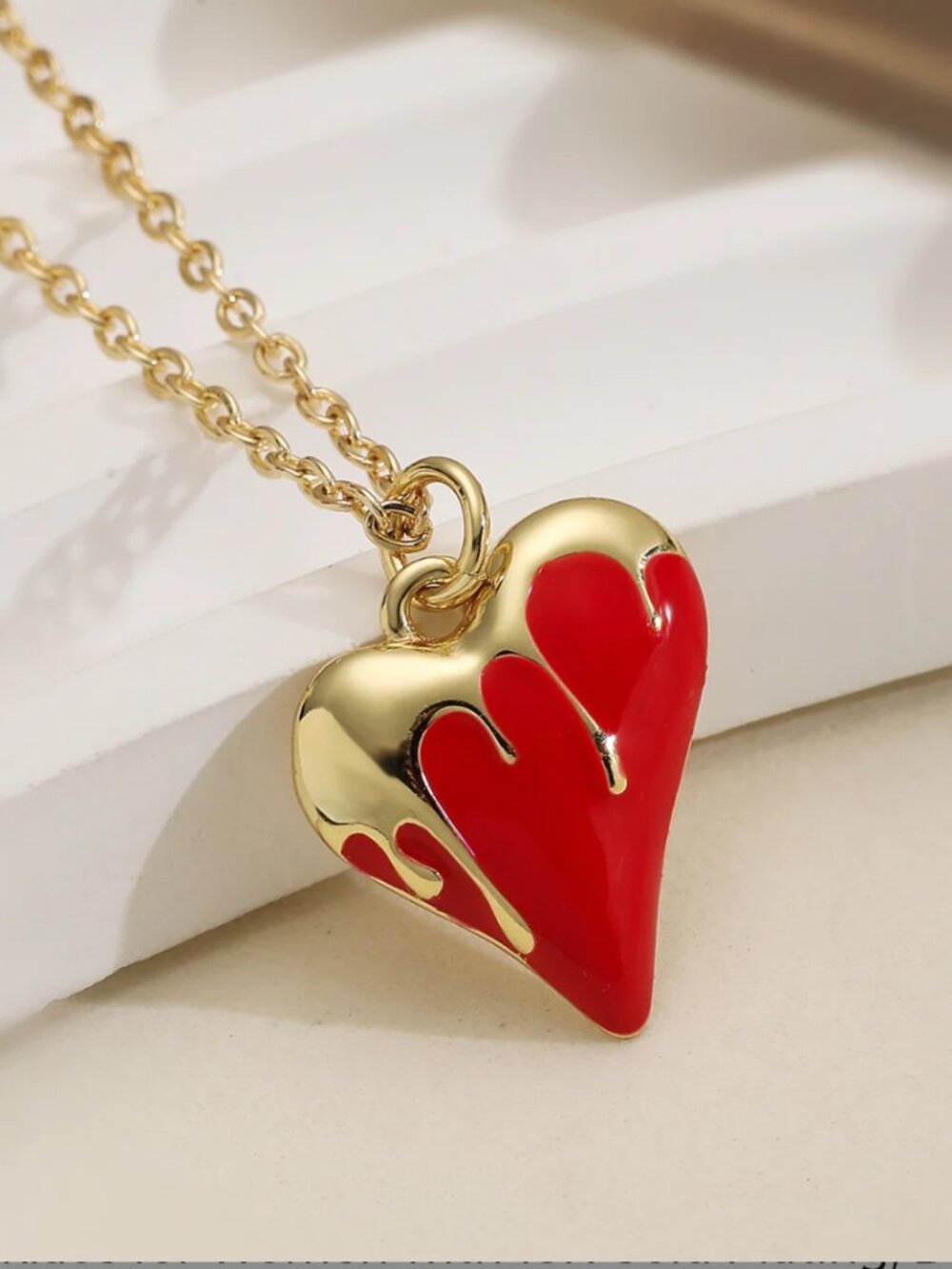 Heart 18K Gold Plated Copper necklace